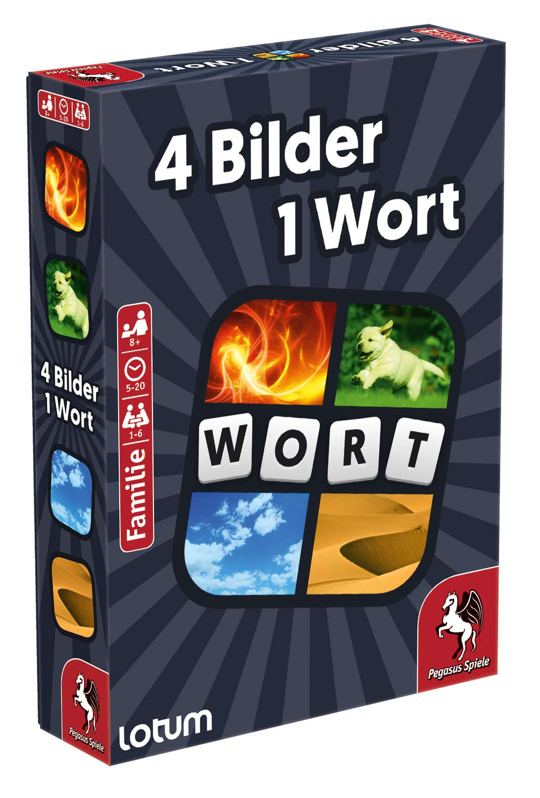 Pegasus Spiele 18323G - 4 Bilder 1 Wort - Das Kartenspiel