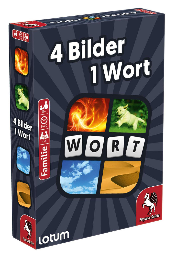 Pegasus Spiele 18323G - 4 Bilder 1 Wort - Das Kartenspiel