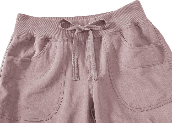 JINSHI Hosen Damen Sommer Cargohose 3/4 Hose Caprihose Freizeithose Wanderhosen Outdoorhose mit Mehr