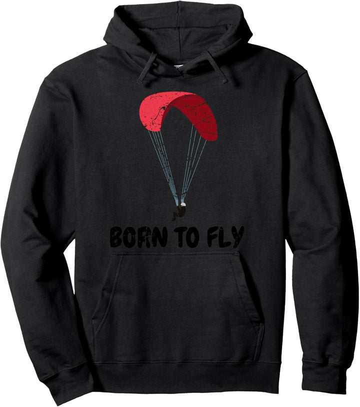 Lustige Fallschirmsprunggeschenke geboren, um Pullover Hoodie