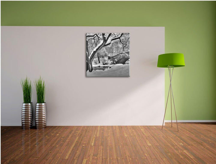 Central Park New York, Format: 70x70 auf Leinwand, XXL riesige Bilder fertig gerahmt mit Keilrahmen,