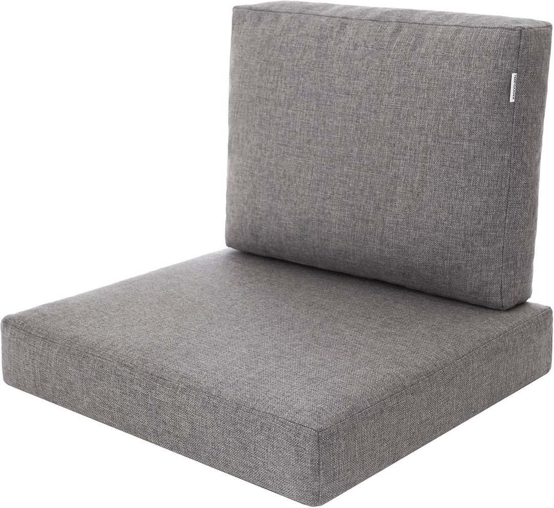PillowPrim Kissen Set für Rattan/Korbsessel, Rückenlehne Sitz, Sitzkissen Outdoor Sitzpolster Garten