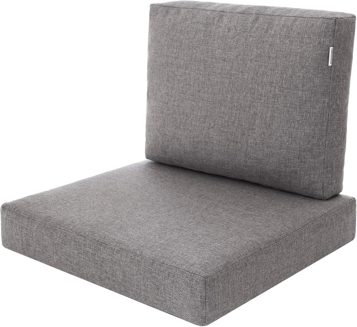 PillowPrim Kissen Set für Rattan/Korbsessel, Rückenlehne Sitz, Sitzkissen Outdoor Sitzpolster Garten