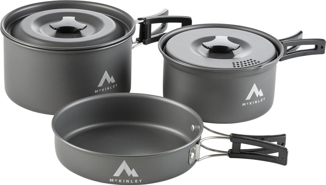 McKINLEY Kochgeschirr Set MCK202 BRAUN MIT Motiv Einheitsgrösse, Einheitsgrösse
