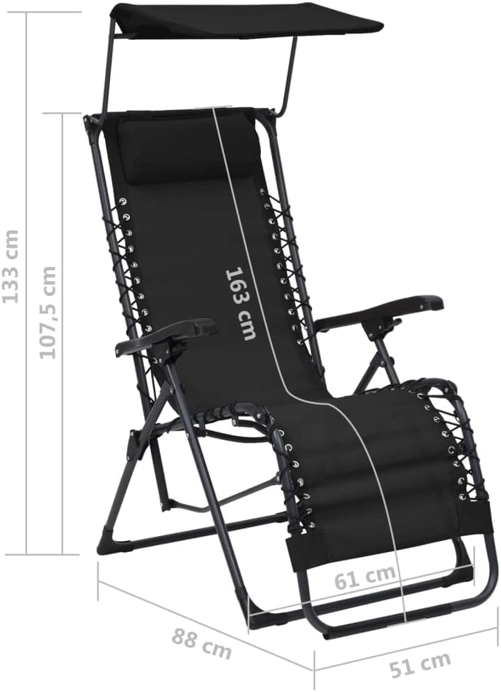 vidaXL Liegestuhl Klappbar Gartenstuhl Sonnenliege Relaxliege Gartenliege Strandliege Campingstuhl R