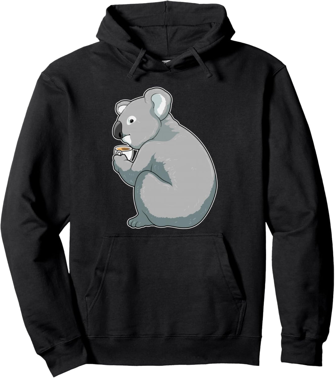 Koala Kaffee Tasse Pullover Hoodie