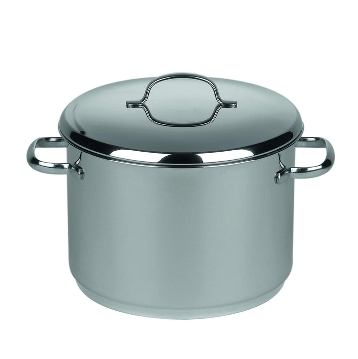 Riess 1809-043 Hoher Topf mit Deckel, CRISTALL, Durchmesser 28 cm, Inhalt 13,5 Liter, Edelstahl