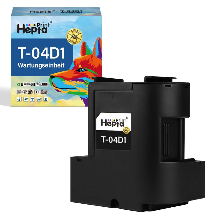 2er wartungsbox Kompatibel für Epson T04D1, T04D100 C13T04D100 Maintenance Box Kompatibel für Epson