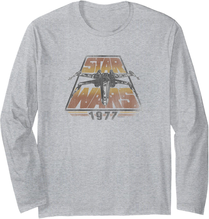 Star Wars X-Wing 1977 Vintage Retro Langarmshirt