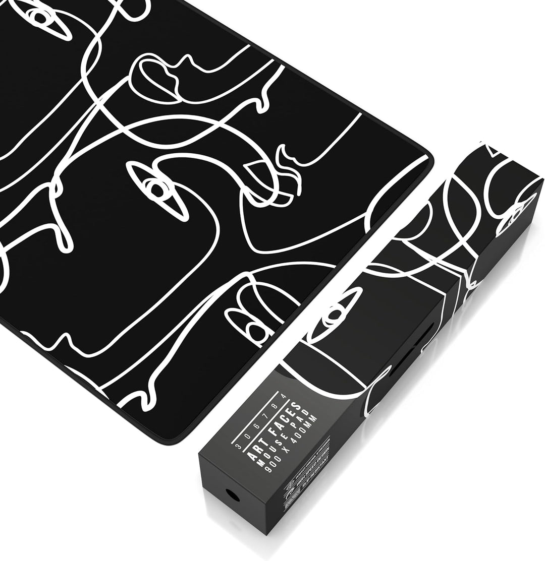 TITANWOLF - XXL Speed Gaming Mauspad 900 x 400mm - XXL Mousepad - Tischunterlage Large Size - verbes
