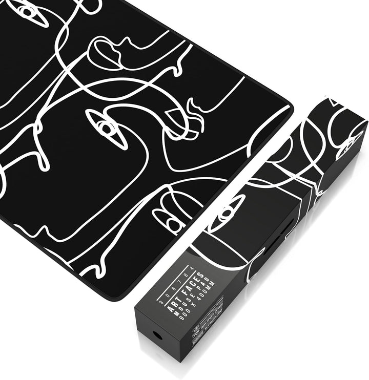 TITANWOLF - XXL Speed Gaming Mauspad 900 x 400mm - XXL Mousepad - Tischunterlage Large Size - verbes