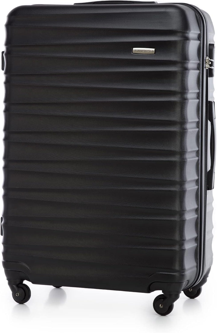 WITTCHEN Reisekoffer Rollkoffer Trolley Grosser Koffer Handgepäck Hartschale aus ABS mit 4 Spinner-R