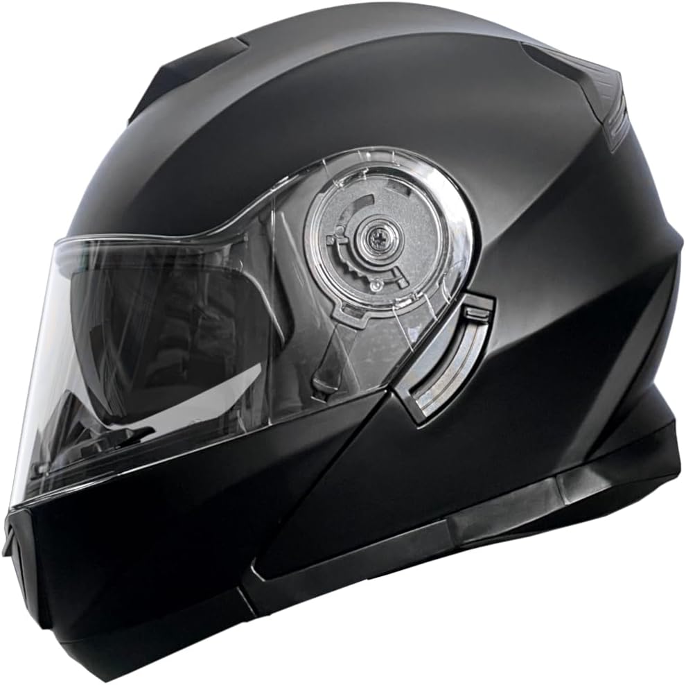 RALLOX Klapphelm Motorradhelm 160 matt schwarz Grösse L Sturzhelm Helm Rollerhelm, L