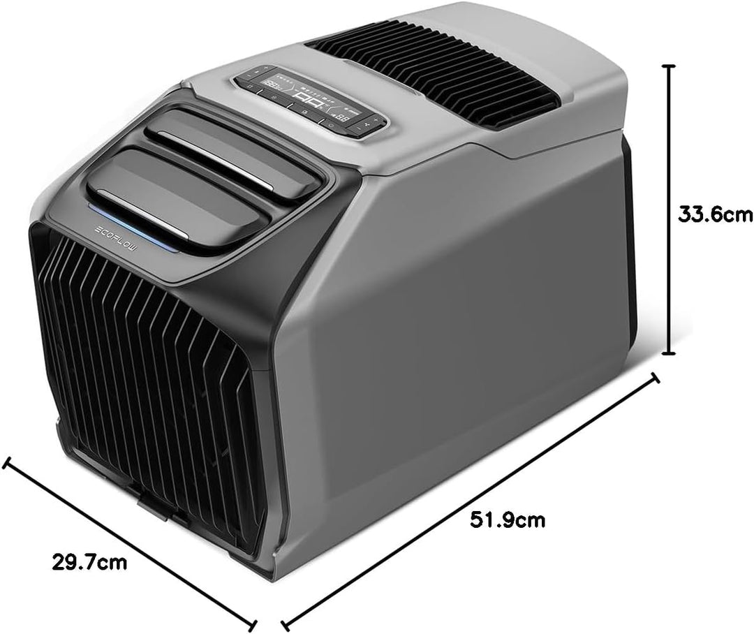 ECOFLOW WAVE 3 Tragbare Klimaanlage, 1800 W/6100 BTU Kühlen, 2000 W/6800 BTU Heizen, 1000 W Schnelll