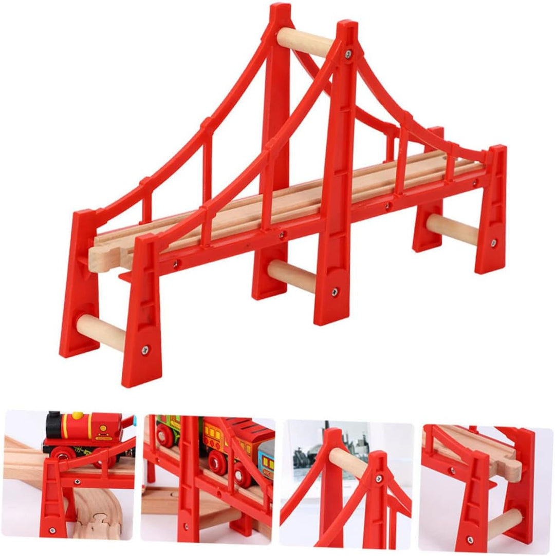 STOBOK 2stücke Holzspielzeug Für Eisenbahn Kompatibel Mit Holzschienen Fördert Spiel Für Mädchen Um