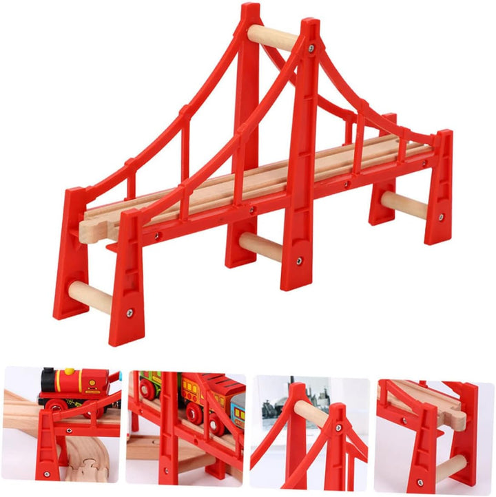 STOBOK 2stücke Holzspielzeug Für Eisenbahn Kompatibel Mit Holzschienen Fördert Spiel Für Mädchen Um