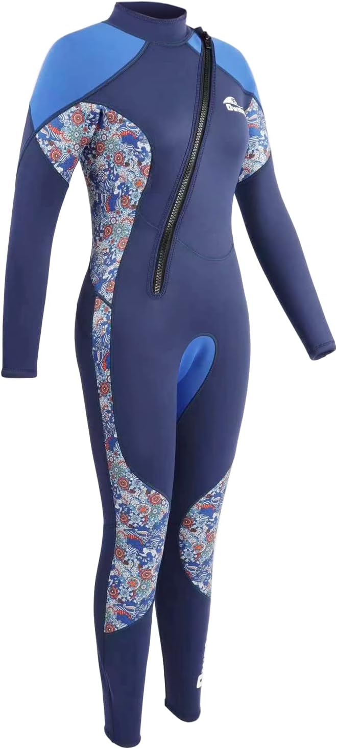PROTAURI Neoprenanzug Damen 3MM Lang Neopren Reissverschluss Tauchanzug Warm Thermo Halten Ultra Str