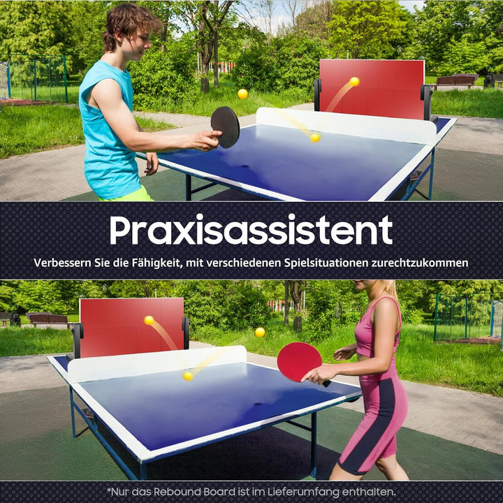 Tischtennis Rebound Board, 66 * 33CM Tischtennis Returnbrett Ping-Pong Rücksprungbrett Ping Pong Reb