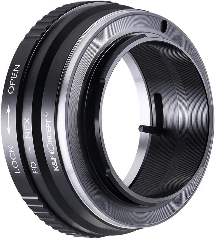 K&F Concept FD-NEX Objektivadapter Canon FD Adapterring für Canon FD Objektiv auf Sony Alpha NEX E-M