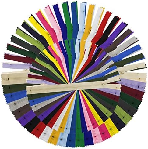 Reissverschluss, 24 Farben Nylon Reissverschlüsse, 20cm 30cm 40cm lang, 2.5cm breit für Kleidung Tas