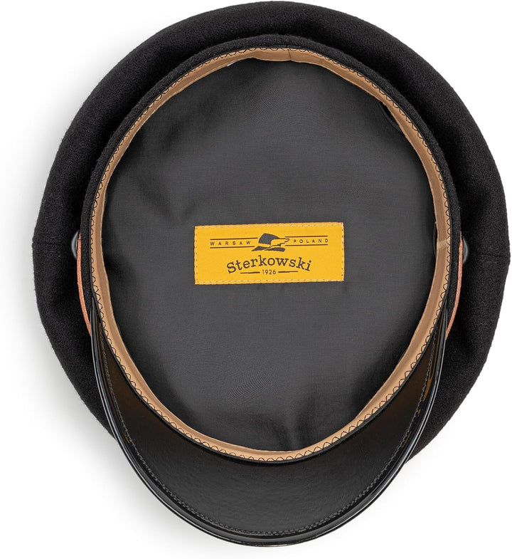 Sterkowski Maciejowka Model 1 Mütze | Wolle Schirmmütze für Herren und Frauen | Elegant Breton Mütze