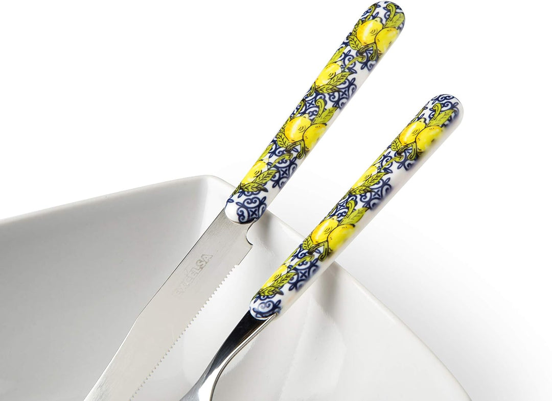 Excelsa Amalfi Besteck-Set, 24-teilig, Edelstahl 18/0, Amalfi