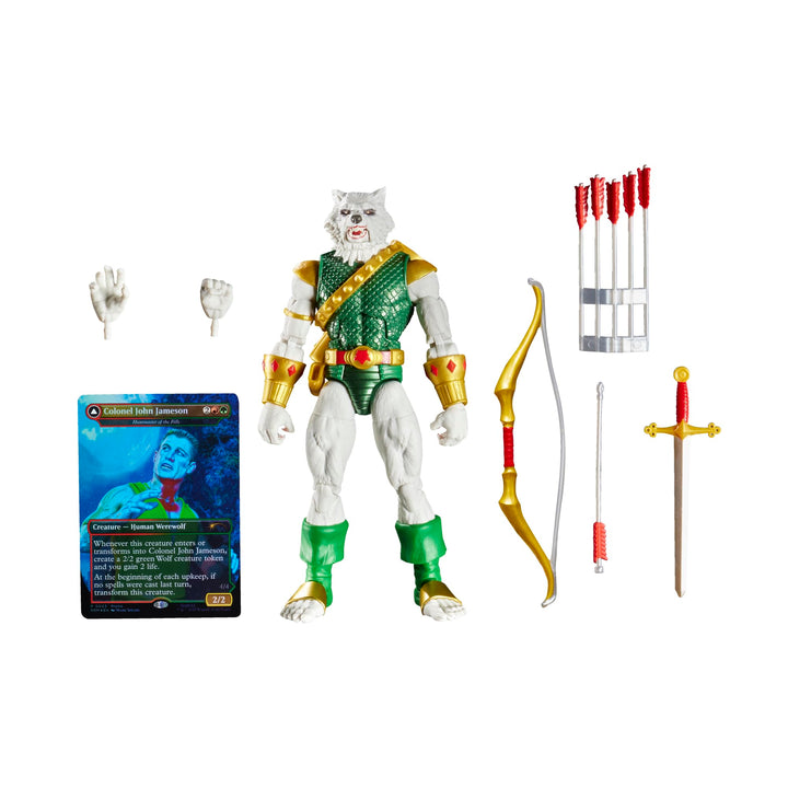 Hasbro Marvel Legends Series Magic: The Gathering Man-Wolf, Spider-Man Action-Figur Plus Exklusive F