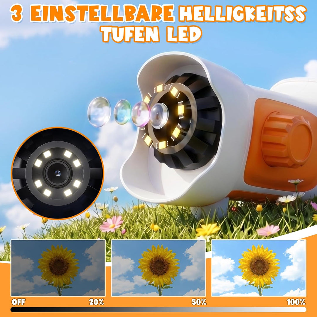 Mikroskop für Kinder 1000X mit Bildschirm, Foto, Videofunktion | Tragbares Digitales Mikroskop Kinde