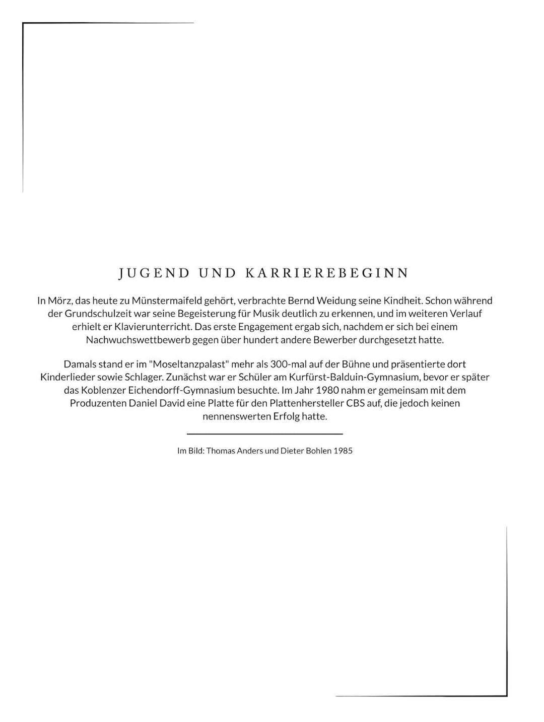 Die illustrierte Biografie über Thomas Anders: Komplett in Farbe, Taschenbuch