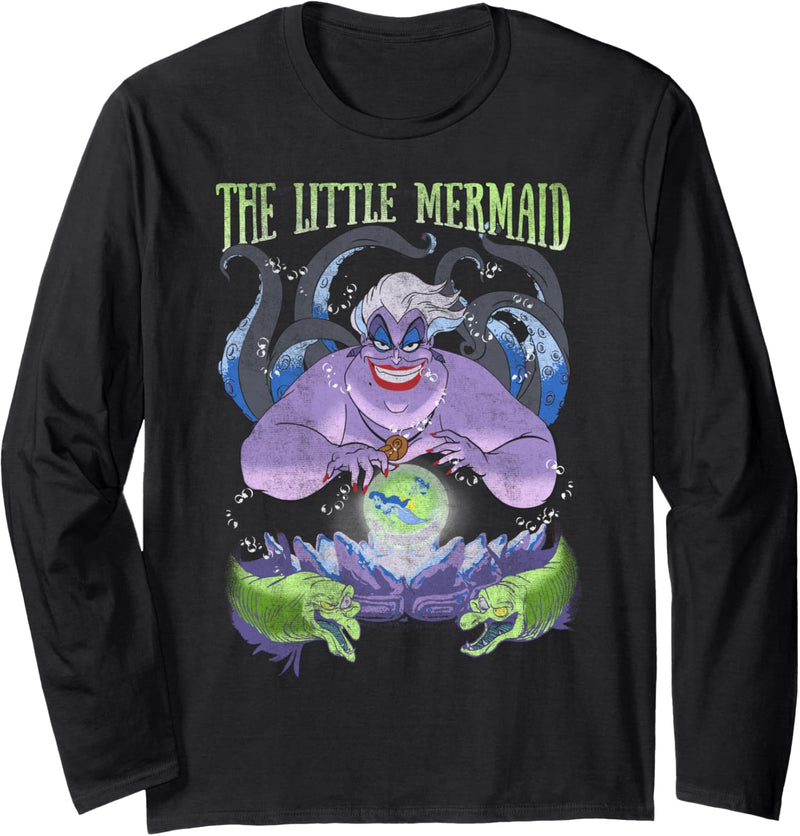 Disney The Little Mermaid Evil Ursula Crystal Ball Langarmshirt