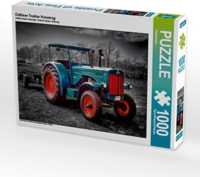 CALVENDO Puzzle Oldtimer Traktor Hanomag 1000 Teile Lege-Grösse 64 x 48 cm Foto-Puzzle Bild von Pete