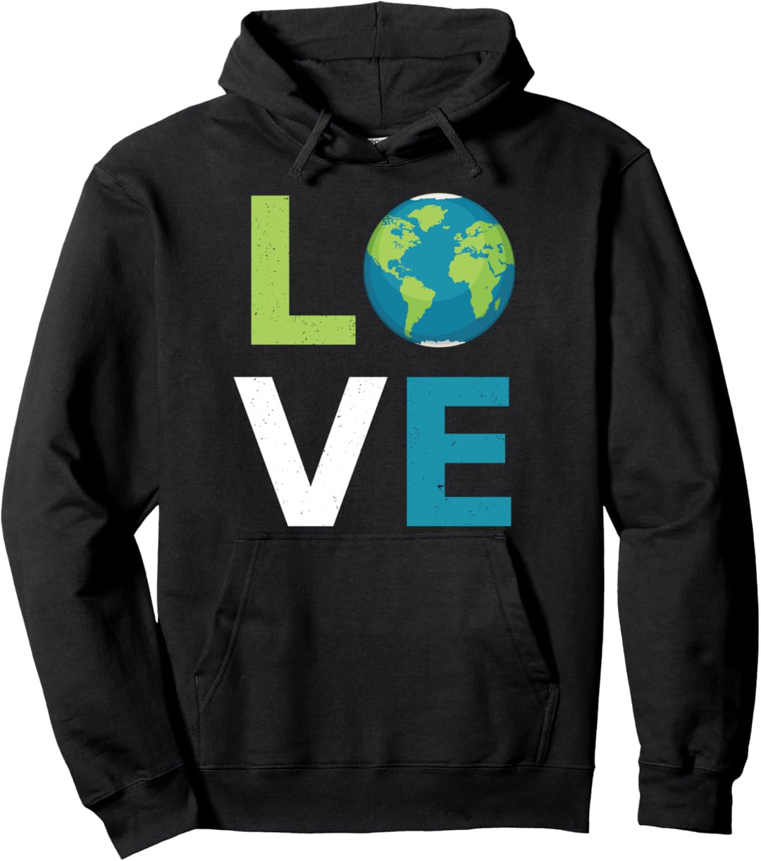 Love Earth World Love Klimawandel Klimaschutz Pullover Hoodie
