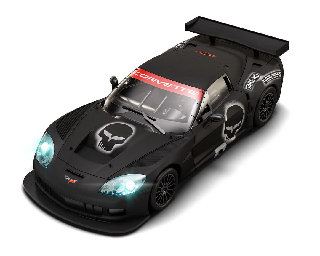 Scalextric - Corvette C6R Skull Auto mit Lichtern, 18 x 11 x 11 cm, Mehrfarbig (U10431S300)