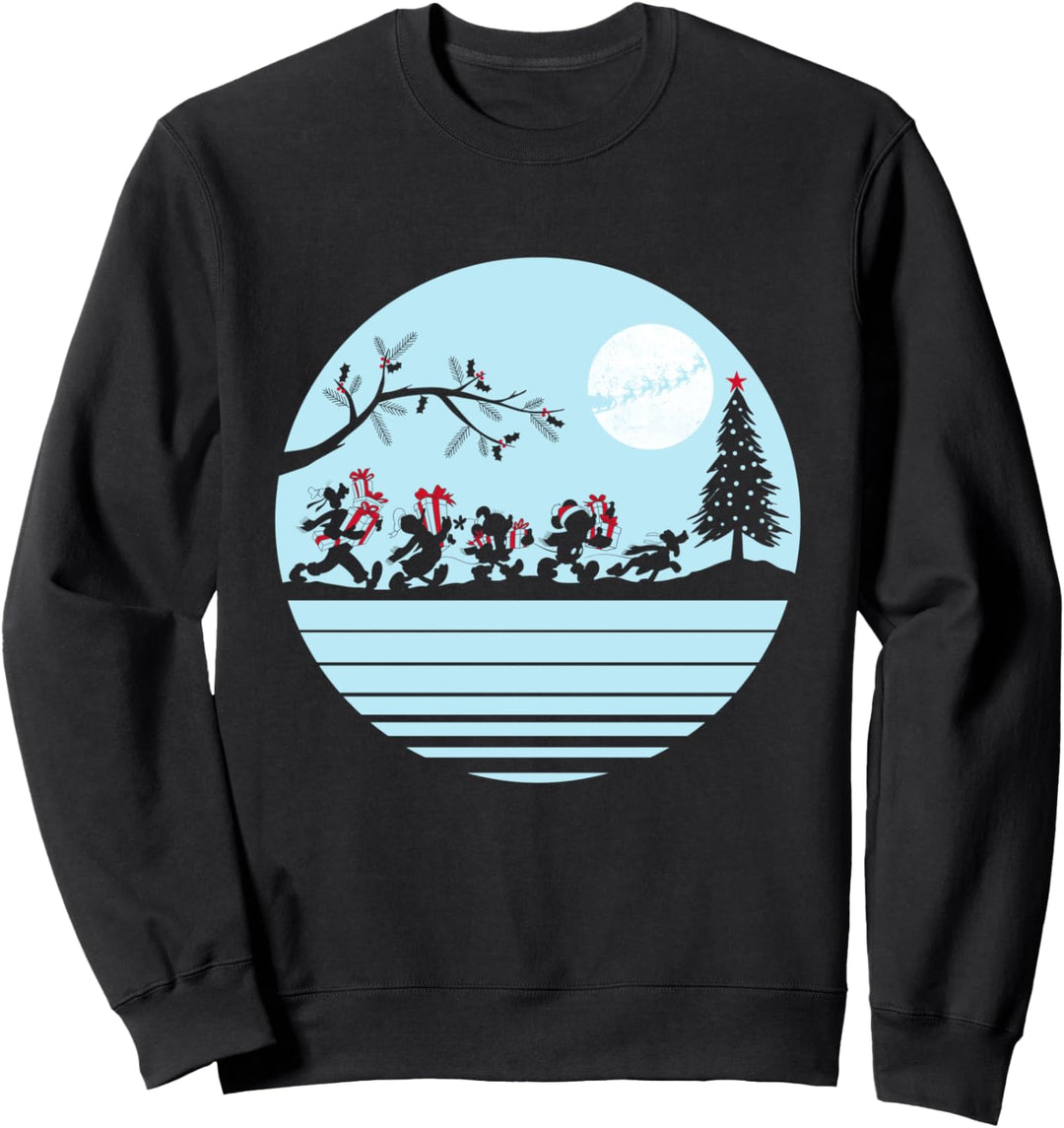 Disney Mickey and Friends Holiday Gifts Silhouette Sweatshirt