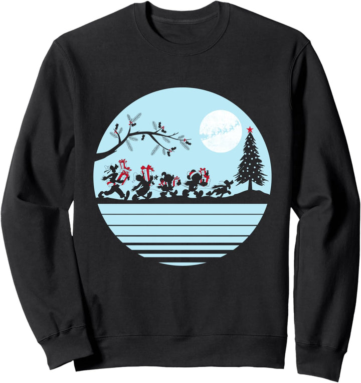 Disney Mickey and Friends Holiday Gifts Silhouette Sweatshirt