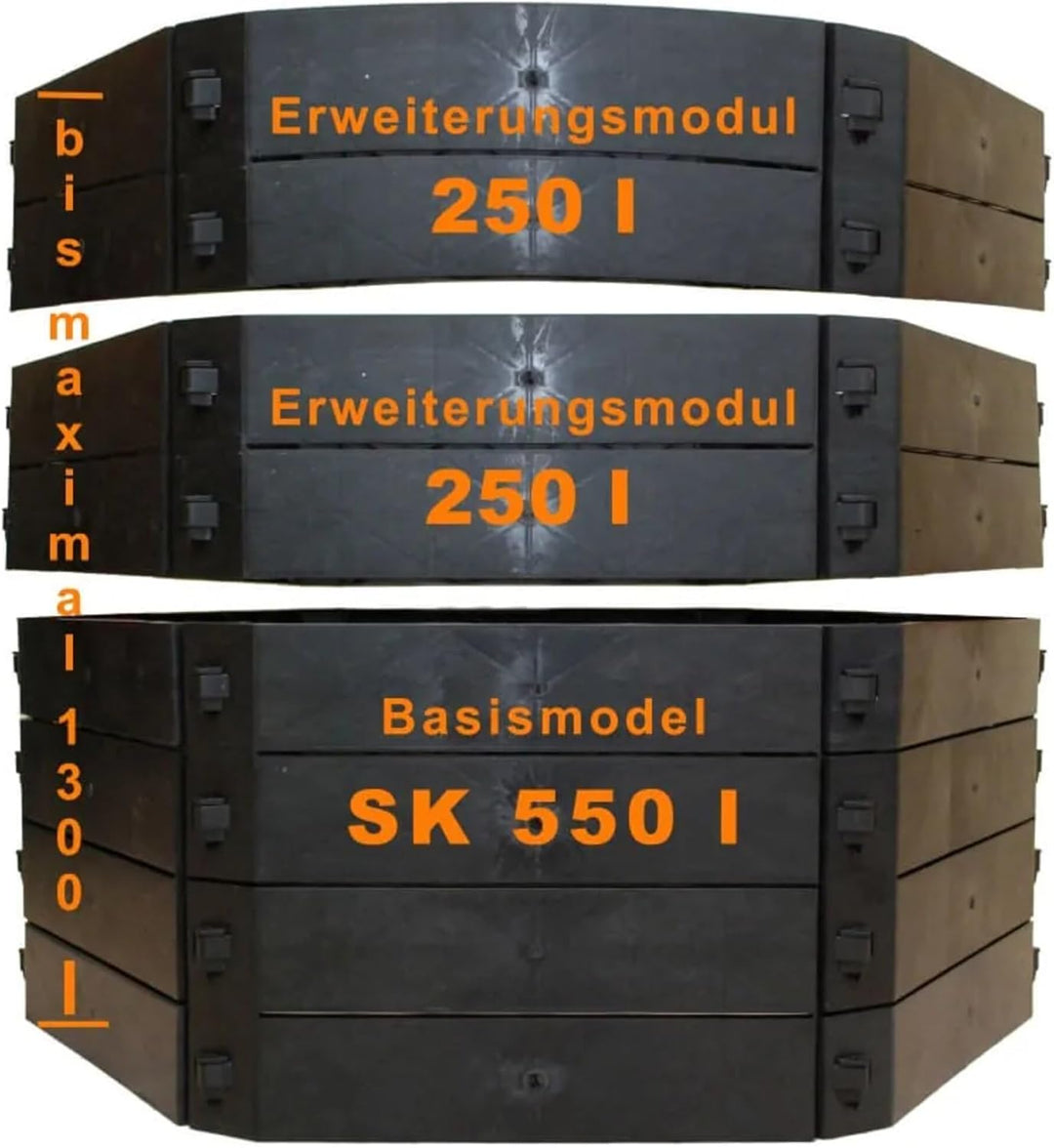 KHW Komposter Schnellkomposter 550 L, Grundvariante,