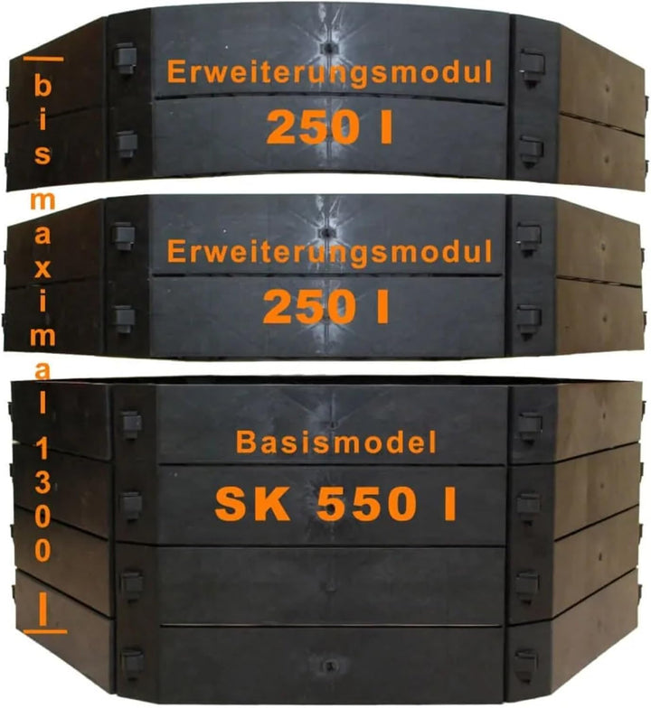 KHW Komposter Schnellkomposter 550 L, Grundvariante,