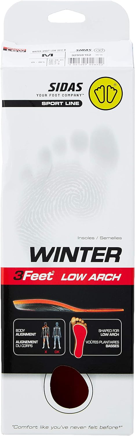 Sidas 3feet Winter Low-einlegesohlen Sohlen XXL Red, XXL Red