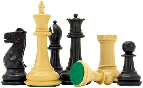 The Regency Chess Company Victoria Serie Ebonisiertes Buchsbaumholz Schachfiguren 9.5cm