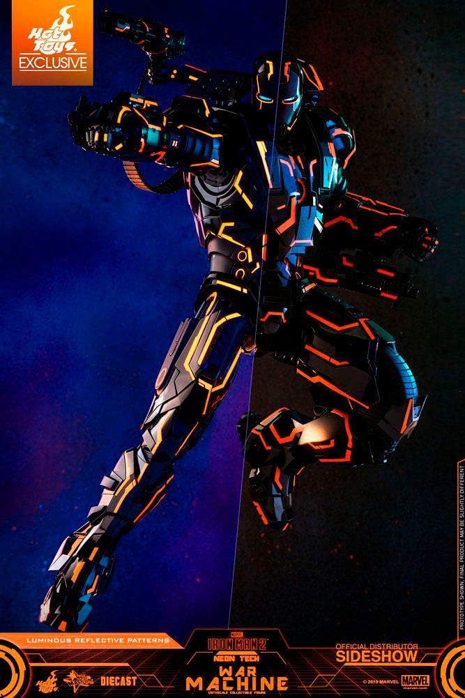 Hot Toys 1:6 Neon Tech War Machine Exclusive - Ltd Edition