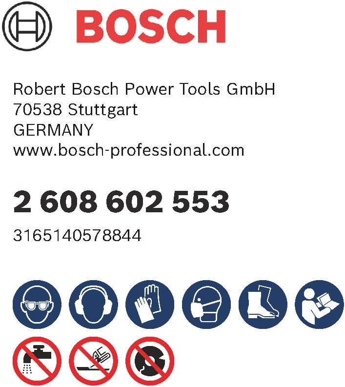 Bosch Professional Diamanttopfscheibe Expert für Abrasive, 50 g/mm, 125 x 22,23 x 4,5 mm, 2608602553