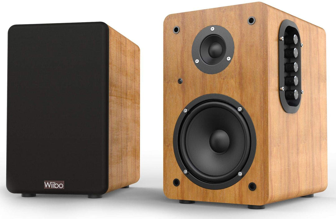 Wiibo Neo 100 Altavoces Vintage Estanteria Bluetooth HiFi Activos 100w Pareja