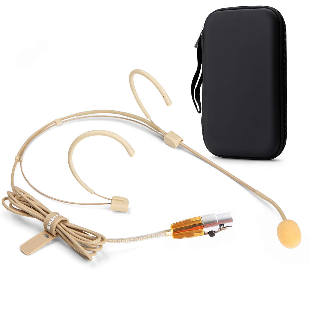 Sujeetec Headset Mikrofon Stirnband mic für Shure kabellos Bodypack Transmitter Taschensender - Idea