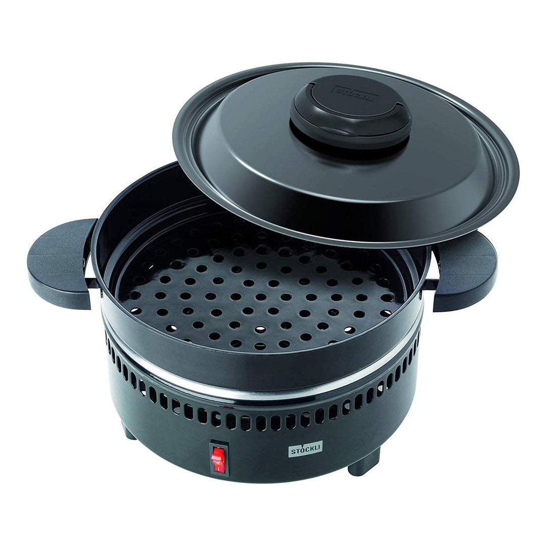 Stöckli Marroniofen MAX, Schwarz, vielseitig verwendbar