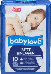 babylove Betteinlagen, 1 Packung mit 10 St