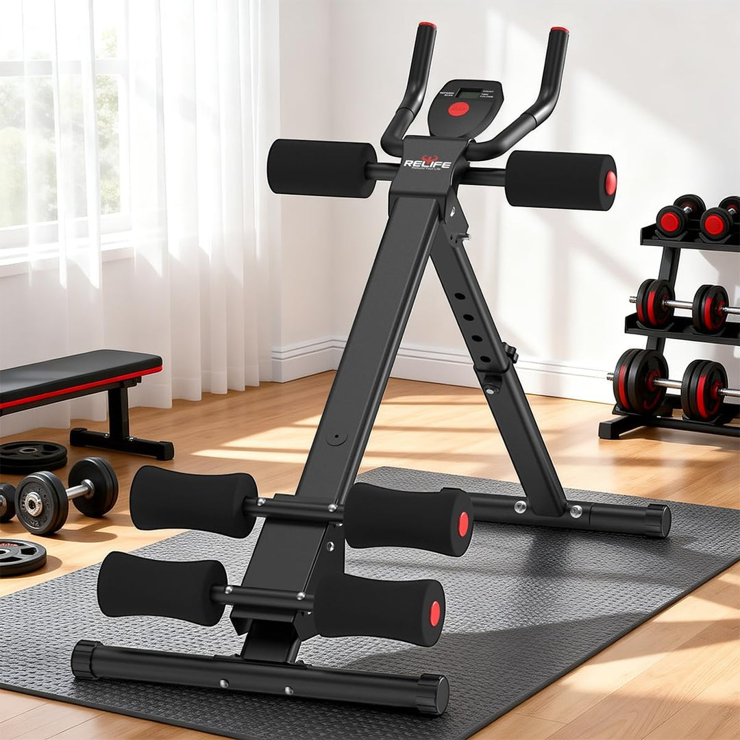 RELIFE REBUILD YOUR LIFE Bauchmuskel Trainer Bauch Trainingsgerät Bauchtrainer für Zuhause AB-Workou