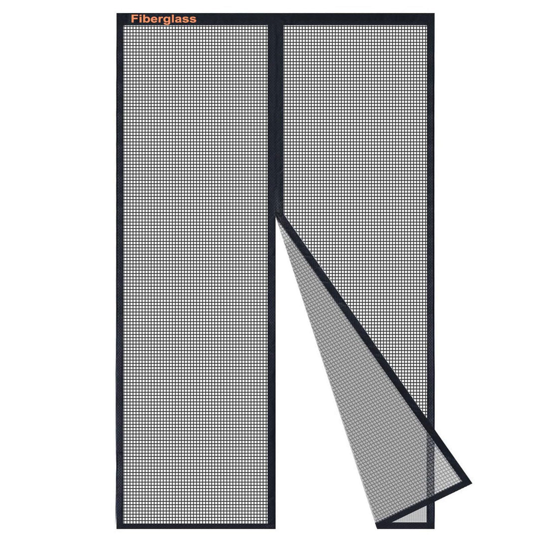 Risareyi Fliegengitter Balkontür Magnet aus Fiberglas 115x225cm, Schwarz