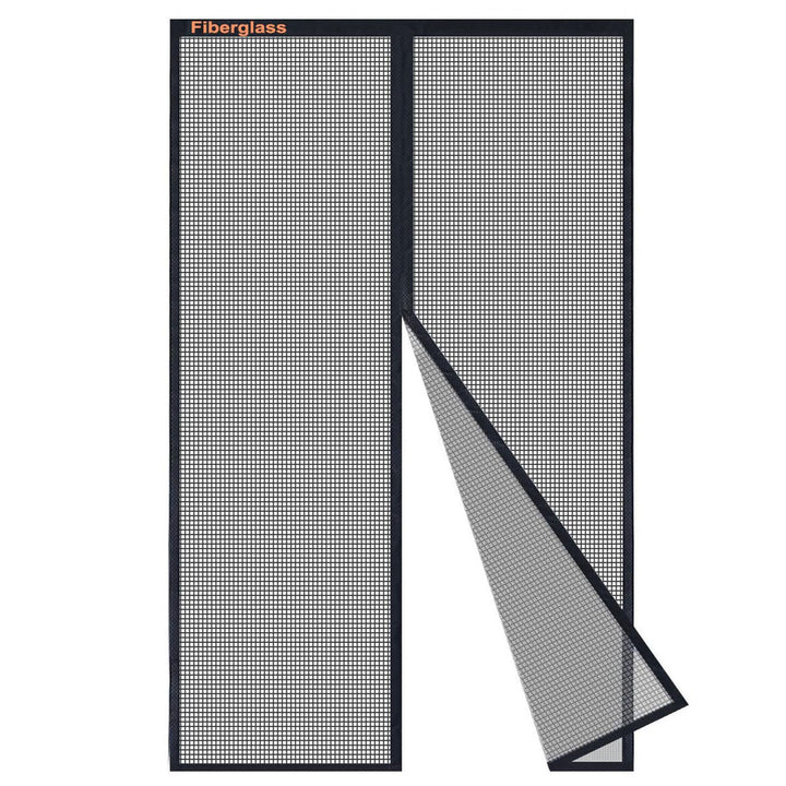 Risareyi Fliegengitter Balkontür Magnet aus Fiberglas 135x230cm, Schwarz