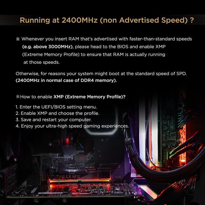 【RGB DDR4 RAM】 GIGASTONE Game Turbo 16GB Kit(2x8GB) DDR4 3200MHz PC4-25600 CL16-18-18-40 Intel XMP 2