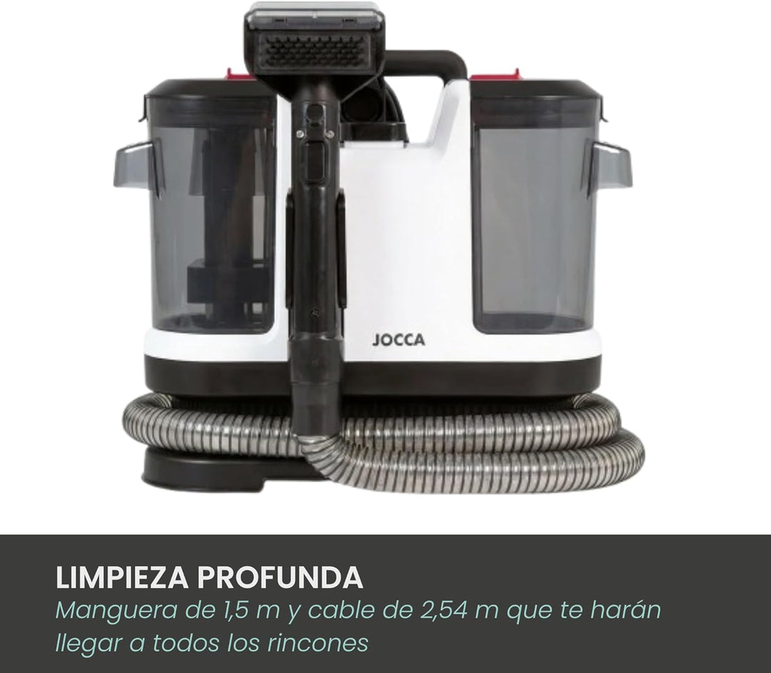 Aspirapolvere E Smacchiatore Jocca - 500w - 12000pa - 1800ml - Nero/bianco